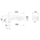 Torneira Docol City 876448 De Parede Grafite Polido