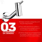 Torneira Docol Nova Lóggica 1136906 De Parede Cromada - Único