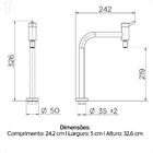 Torneira Docol Nova Lóggica 1138106 De Bancada Cromada - Único