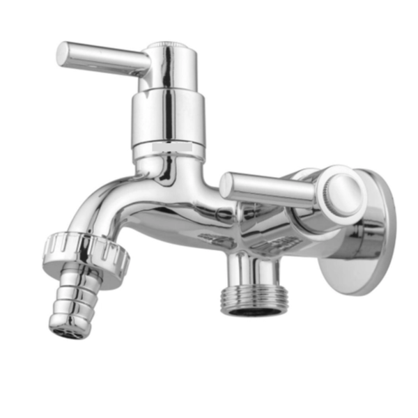 Torneira Dupla Máquina De Lavar Palito Tanque Metal