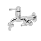 Torneira Dupla Máquina De Lavar Palito Tanque Metal