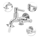 Torneira Dupla Máquina De Lavar Palito Tanque Metal