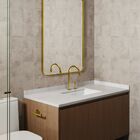 Torneira Duplo Comando Q/f Aria Dourado Escovado