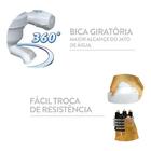 Torneira Elétrica Bica Baixa Cobre 220v 4400w E244cb
