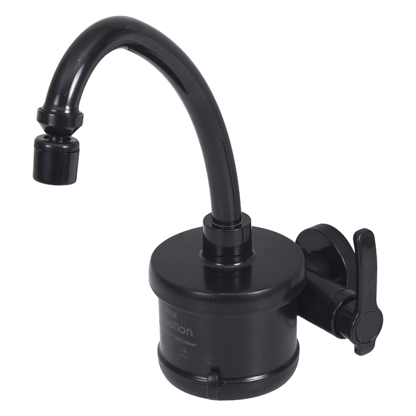 Torneira Elétrica de Parede para Cozinha com Bica Alta Preta Fosca 127V (110V) Jolie Equation