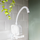 Torneira Elétrica de Parede para Cozinha com Bica Alta Articulável Branco 220V Enerclean Enerbrás