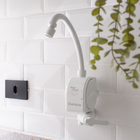Torneira Elétrica de Parede para Cozinha com Bica Alta Articulável Branco 220V Enerclean Enerbrás