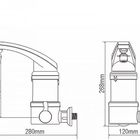 Torneira Eletrica Fame 4t Elegance 220v/5400w  Preta   Parede