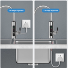 Torneira Elétrica Giratória 360° Inoxidável 110v Cozinha Banh