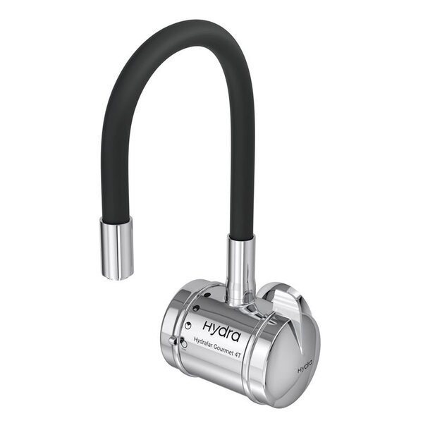 Torneira Elétrica Hydra Hydralar Gourmet 4t De Parede Preto /