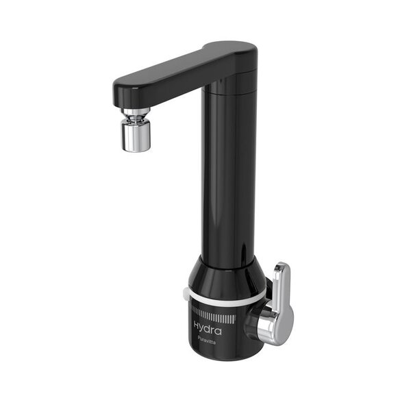 Torneira Elétrica Hydra Puravitta De Parede Preta 220v