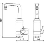 Torneira Elétrica Lorenzetti Essence De Parede Preta/cromada