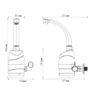Torneira Elétrica Multitemperatura 4t Luna Parede Black Zagon