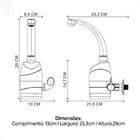 Torneira Elétrica Parede Luna 04 Temperaturas 220v