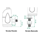 Torneira Elétrica Zagonel Prima Touch Branca - 220v - Único