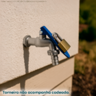 Torneira Esfera De Jardim Com Trava De Cadeado Registro 1/4 V