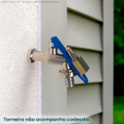 Torneira Esfera De Jardim Com Trava De Cadeado Registro 1/4 V