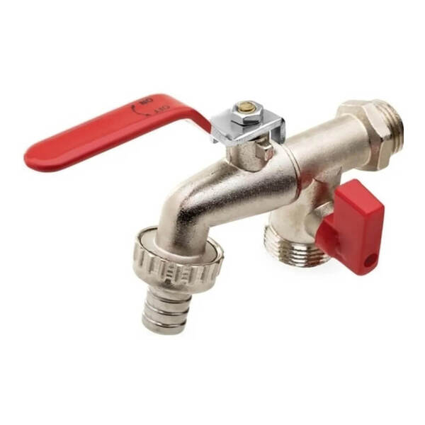 Torneira Esfera Máquina Lavar Metal 1/2 X 3/4