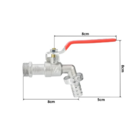 Torneira Esfera Metal 1/2 1/4 Volta Alta Vazão Obra Casagrand