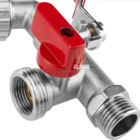 Torneira Esfera Tanque Máquina Lavar Jardim Metal 2 Saídas