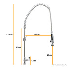 Torneira Esguicho Profissional De Pré Lavagem Para Bancada