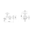 Torneira Esteves Maq-tanq 1131 C51 Blister