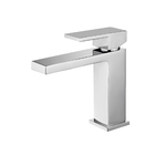 Torneira Faucet Cromada Banheiro Metal Luxo