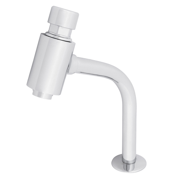 Torneira Fechamento Automático para Pia de Banheiro Bica Média Cromado Bellomatic Romar