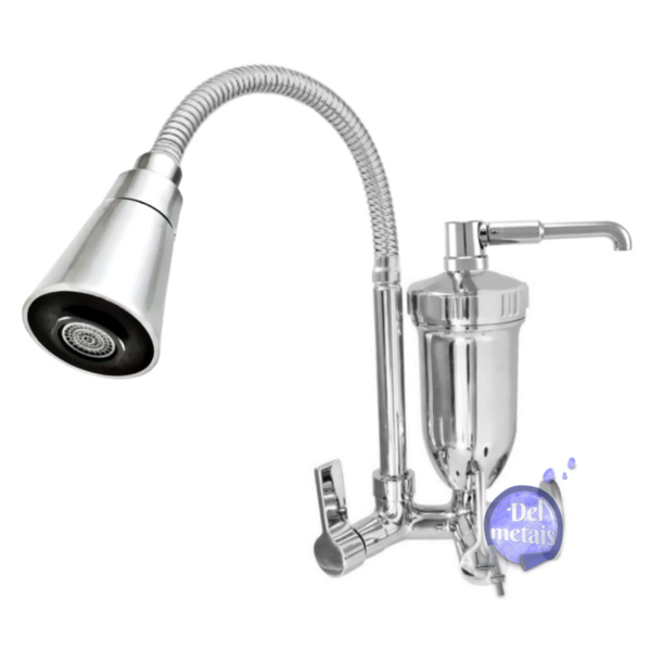 Torneira Filtro Cozinha Parede Cônica Cromada 1185 C-70 Casag