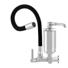 Torneira Filtro Cozinha Parede Flexível Color Preta C-72