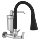 Torneira Filtro Cozinha Parede Gourmet Preta 2185 C-65