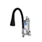 Torneira Filtro Gourmet Flexível Cozinha Parede Cone Preto