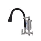 Torneira Filtro Gourmet Flexível Cozinha Parede Cone Preto Ca