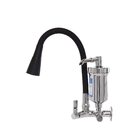 Torneira Filtro Gourmet Flexível Cozinha Parede Cone Preto De