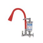 Torneira Filtro Gourmet Flexível Cozinha Parede Cor Vermelha