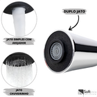 Torneira Filtro Gourmet Flexível Cozinha Parede Preto/cromo