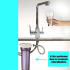 Torneira Filtro Monocomando Gourmet Agua Quente E Fria Inox P
