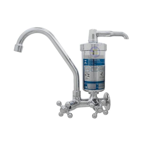 Torneira Filtro Purificador Cozinha Parede Com Um Refil Casag