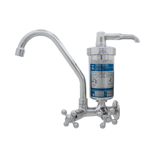 Torneira Filtro Purificador Cozinha Parede Com Um Refil Del M