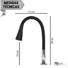 Torneira Flexível Bancada Cozinha Cone Duplo Jato Preto