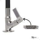 Torneira Flexível Bancada Cozinha Cone Duplo Jato Preto