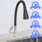 Torneira Flexível Bancada Cozinha Cone Duplo Jato Preto