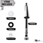 Torneira Flexível Bancada Cozinha Cone Duplo Jato Preto/crom