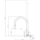 Torneira Flexível Cozinha Parede Black