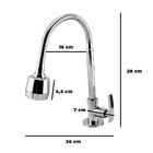Torneira Flexível Gourmet Cozinha Metal Luxo Com Ducha E Mono