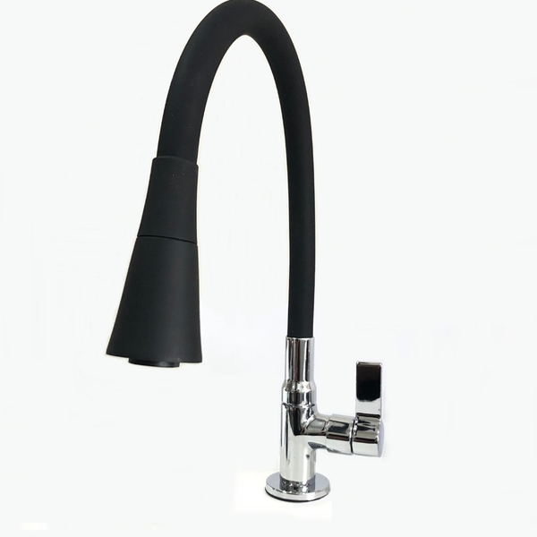 Torneira Flexível Mesa 2 Jatos Gourmet Preta 5 Anos Garantia