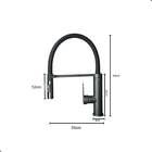 Torneira Flexível Monocomando Dubai 2 Jatos Preto/preto