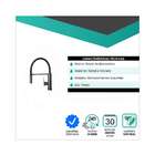 Torneira Flexível Monocomando Dubai 2 Jatos Preto/preto