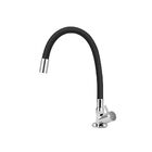 Torneira Flexível Parede Cozinha Gourmet Preta Black