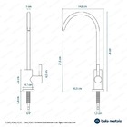 Torneira Giratória De Filtro Água Fria Inox (simi Grafite Fos